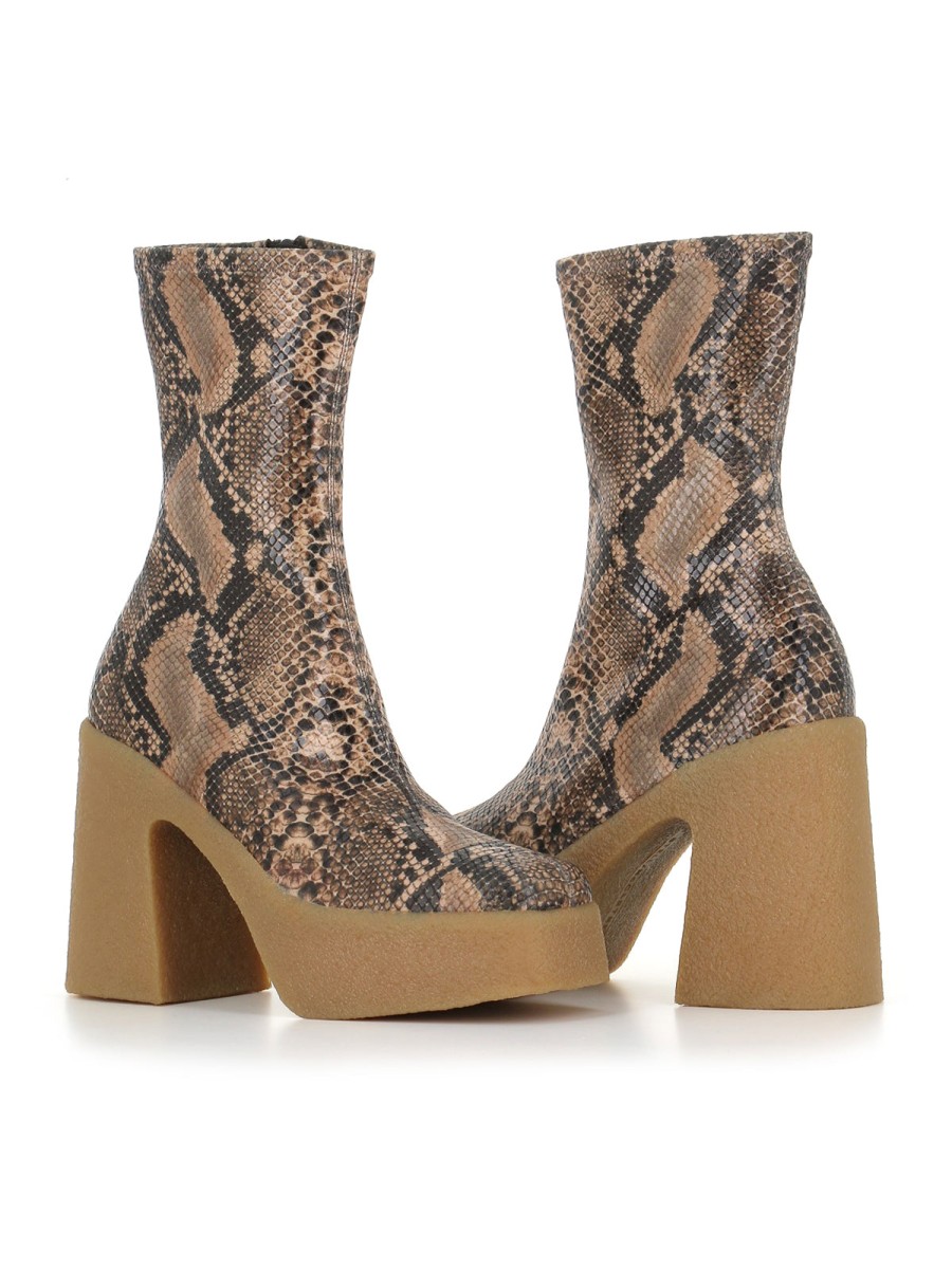 Woman stella mccartney | Stella Mccartney Women'S Skyla Pattern Python Ankle Boot