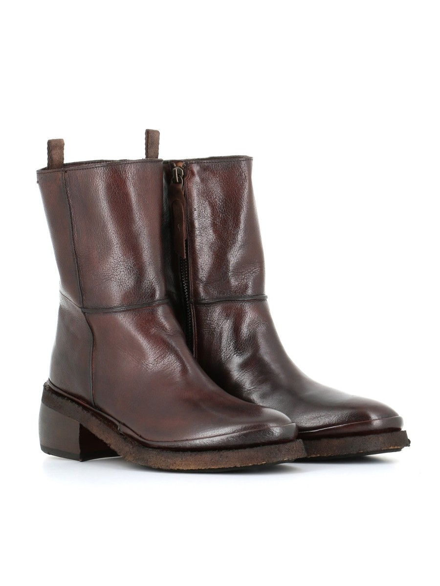 Woman alexander hotto | Alexander Hotto Ankle Boot 62663 Brown Women Cigar