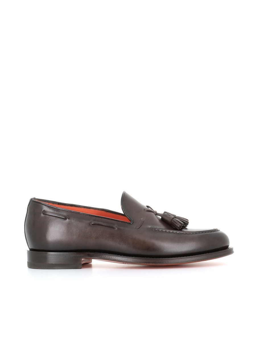 Man saints | Santoni Men'S Brown Moccasin