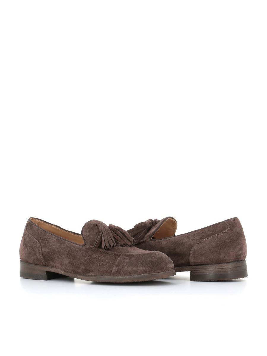 Woman Alberto Fasciani | Alberto Fasciani Tassel Moccasin Zoe 56029 Brown Woman Espresso