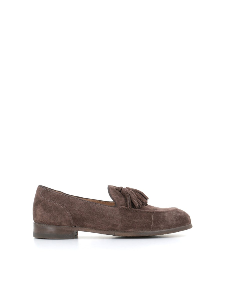 Woman Alberto Fasciani | Alberto Fasciani Tassel Moccasin Zoe 56029 Brown Woman Espresso